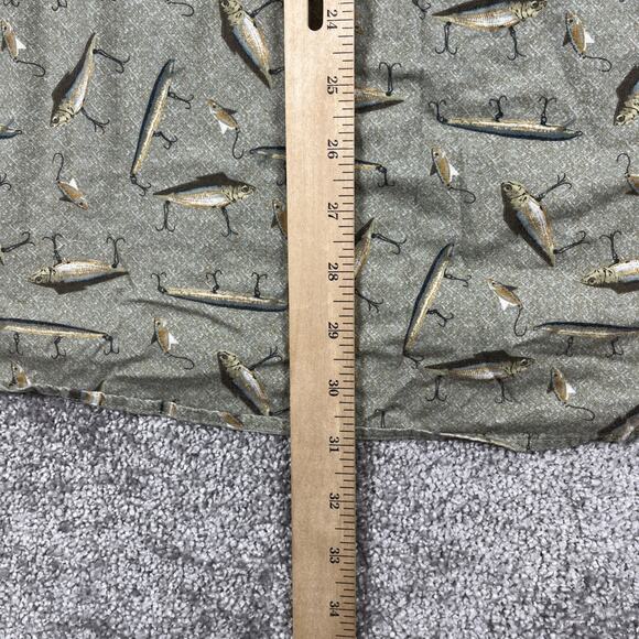 Woolrich Button Down Shirt Mens Extra Large Fishing Fish Short Sleeve Cotton - Picture 8 of 10